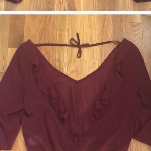 Tobi sheer top with cute back